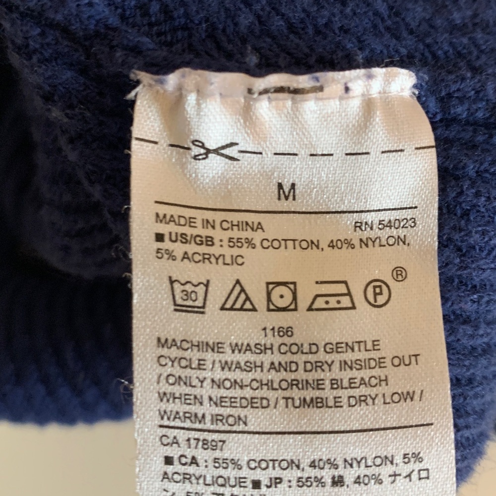 Banana Republic Bright Navy Knit sweater size medium - Picture 7 of 9
